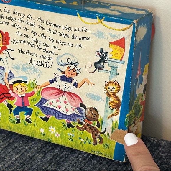 VTG Fisher Price Toy TV Radio - Plays Farmer in the Dell - As Is 60s Vintage - Picture 7 of 15